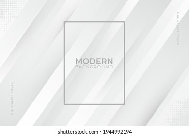 Weißer Hintergrund mit glänzender Linie, abstrakter Vektorhintergrund.