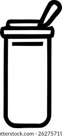 an white background silhouette outline icon file