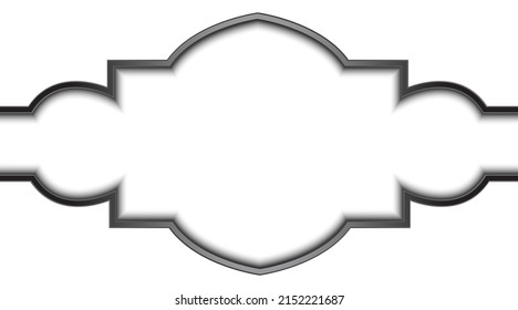 white background with silver decoration

