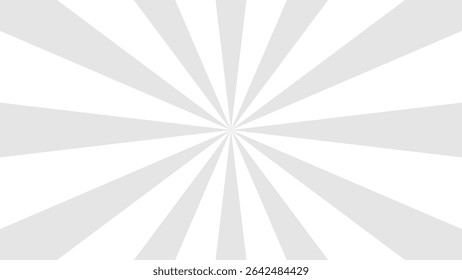 white background with simple grey sunburst design