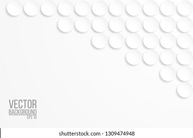 white background, simple yet exclusive grey and white background for medical and business purpose, circle paper cut background