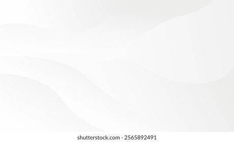 White background with smooth dynamic curve lines for elegant graphic design and decoration