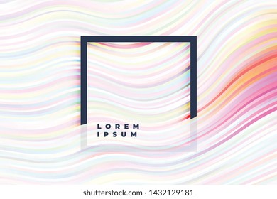 white background with soft colorful lines