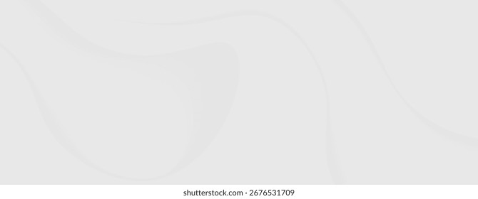 Fondo blanco líneas curvas grises suaves diseño abstracto moderno minimalista