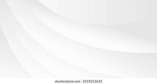 Fundo branco com linha de onda minimalista suave para um design ou apresentação limpo e moderno
