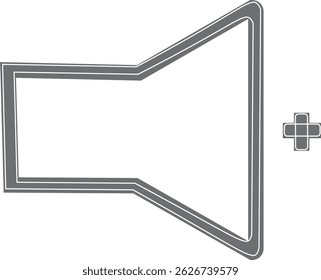 white background  sound up icon for illustration