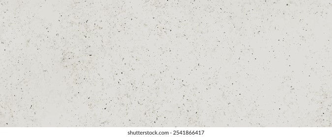 Fundo branco com textura manchada. O fundo é minimalista e limpo. O fundo branco tem sutis manchas cinzas por toda parte. Vetor de plano de fundo de textura granulada mínima