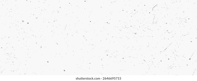 White background with a white speckled texture. Minimalist style background with subtle gray speckles throughout. Paper texture background vector. White background.