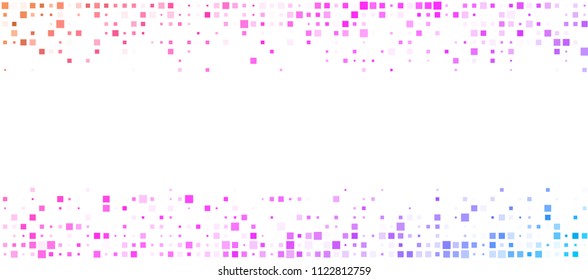 White background with spectrum colorful geometric mosaic pattern. Vector illustration.