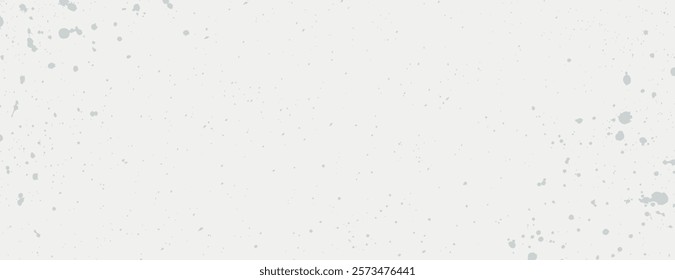 White background with a splatter texture. The background is minimalist and the white color is prominent with subtle gray speckles. Aesthetic background vector. White background.