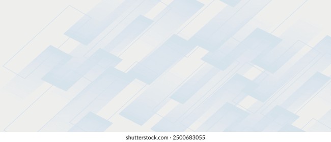 white background with square shape, abstract gray background, modern banner concept.