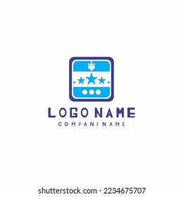 white background star logo vector (EPS file)