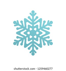 white Background Star Snow Flake Vector