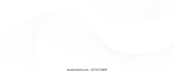 White background with subtle white wave patterns. Minimalist background with a smooth, flowing texture. White color enhances simplicity. Wave background vector. White background.