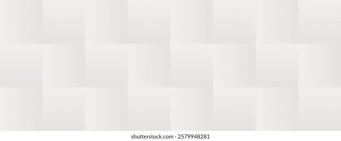 A white background with a subtle woven texture. The background is white with a soft, seamless pattern creating a minimalist style. Square pattern background vector. Gray background.