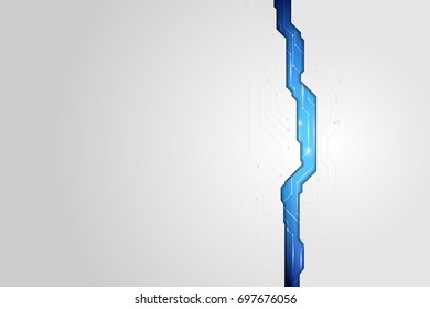 White background, technology dark blue glow Digital Vector Design Technology eps 10
