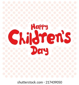 a white background with text for children's day