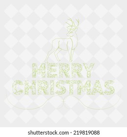 a white background with text and a deer for christmas