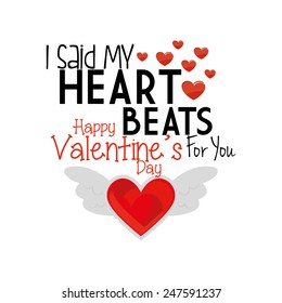 a white background with text and a heart with angel wings for valentine's day
