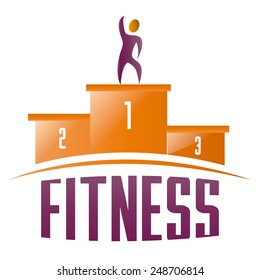 a white background with text and a podium