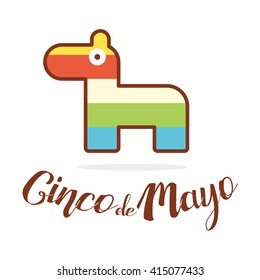 White background with text and traditional elements for cinco de mayo celebrations