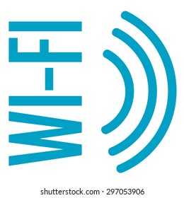 White background with text for wifi hotspots. Vector illustration