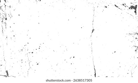White background texture with black grungy overlays and subtle crack details perfect for digital designs