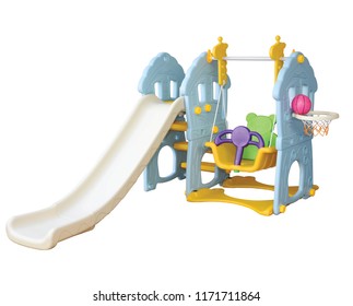 White background toys