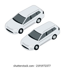 White background transport car vector illustration