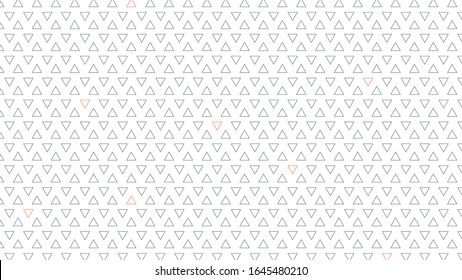White Background. Triangle Geometric Pattern. Flat Vector Design