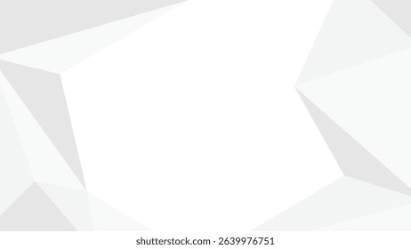 white background triangle low poly frame minimalist business cover design