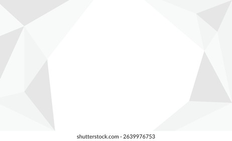 white background triangle low poly frame minimalist business cover design