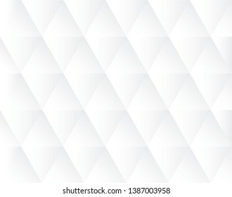 White background with triangular patterns./ Empty space for image or text./ Vector background. 