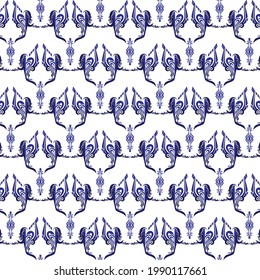 white background with tribe abstract pattern in align