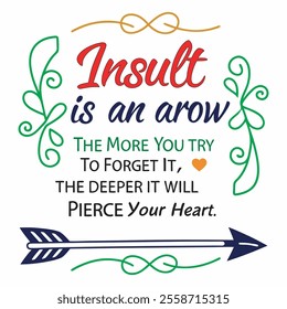 White Background T-Shirt with Stylish Quote Art