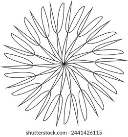 white background vactor mandala design