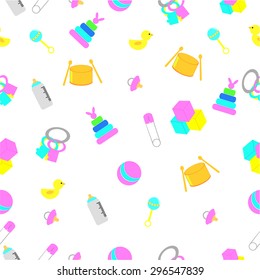 white Background - various Baby Stuff 
