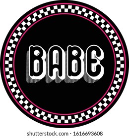 white background vector black circles babe