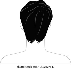 Weißer Hintergrund, Vektorgrafik von schwarz-weißer Linie, die das Gesicht des asiatischen Menschen für Schönheit zeichnet, wie Schönheitsbehandlungen und Massage