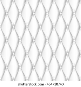White background vector illustration, quilted leather.
