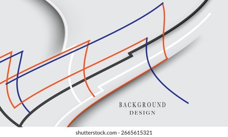 A white background with a wavy line