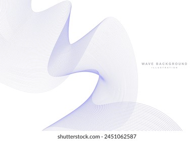 White background with wavy lines abstract