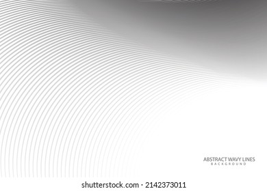 White background with wavy lines and copy space