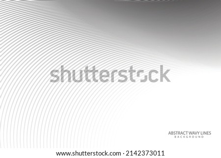 White background with wavy lines and copy space