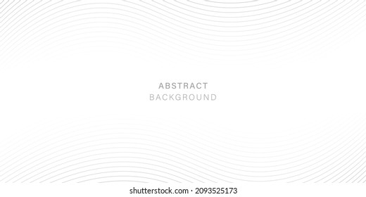 White Background and Wavy Thin Lines  Futuristic Elegant White Background   Gray Gradient Decorative Wave Stripe  Abstract Modern Design  Vector Illustration 