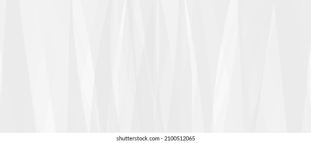 White background wide, neutral geometric wallpaper splash, abstract triangular mosaic. Minimal gray website template, light gradient design, vector illustration.