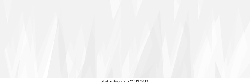 White background wide, neutral geometric wallpaper splash, abstract triangular mosaic. Minimal gray website template, light gradient design, vector illustration.