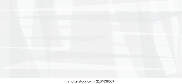 White background wide, neutral geometric wallpaper splash, abstract triangular mosaic. Minimal gray website template, light gradient design, vector illustration.