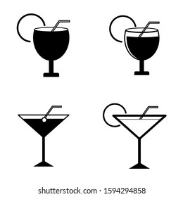 White background wine glass vector image