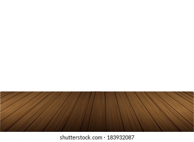 white background with wooden planks